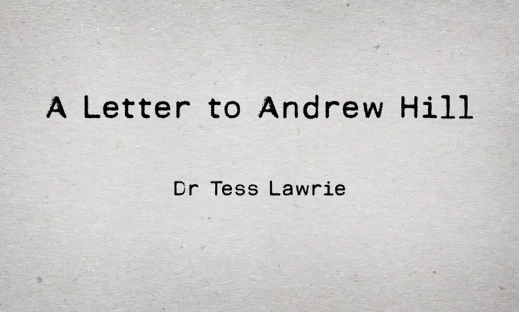 A Letter to Andrew Hill