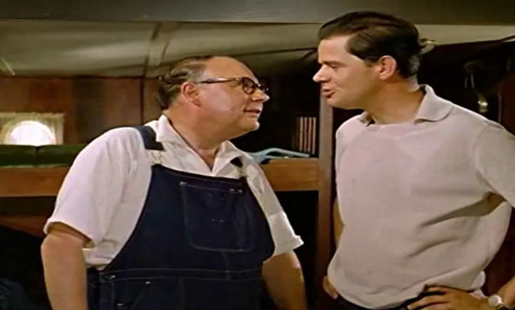 Drei Mann in einem Boot