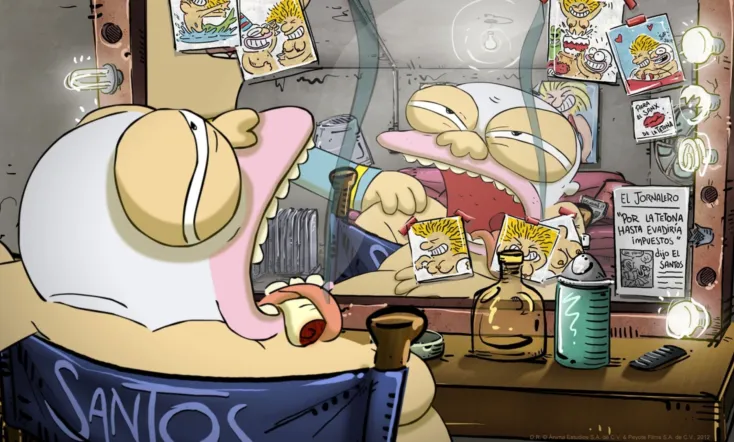 El Santos vs la Tetona Mendoza