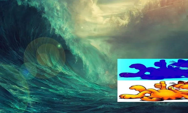 Garfil big fat cat ass