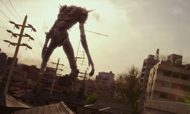 Giant God Warrior Appears in Tokyo