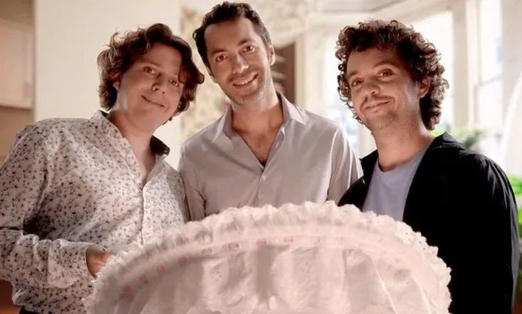 3 hommes et un couffin