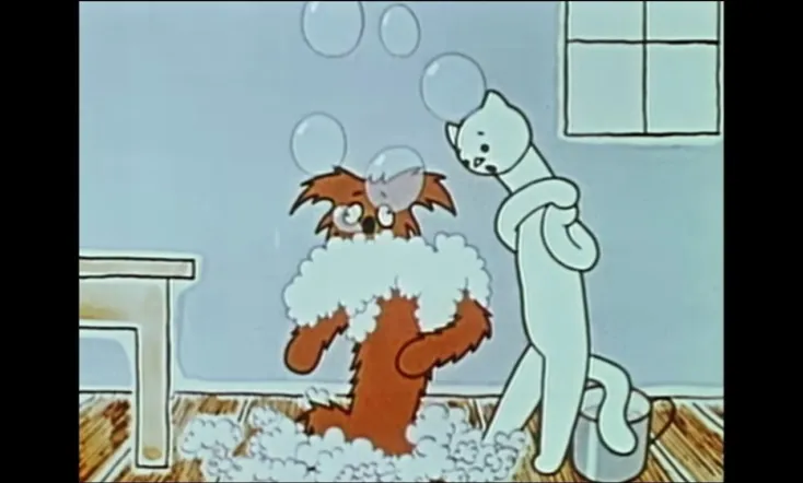 Jak pejsek s kočičkou myli podlahu