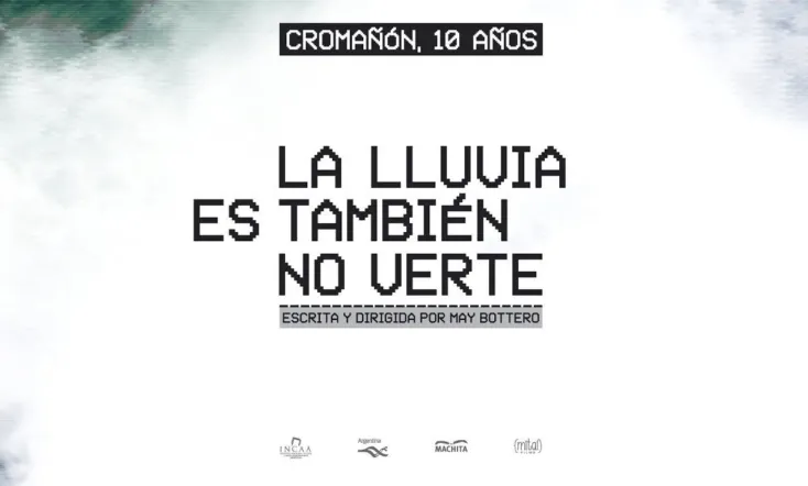 La lluvia es también no verte