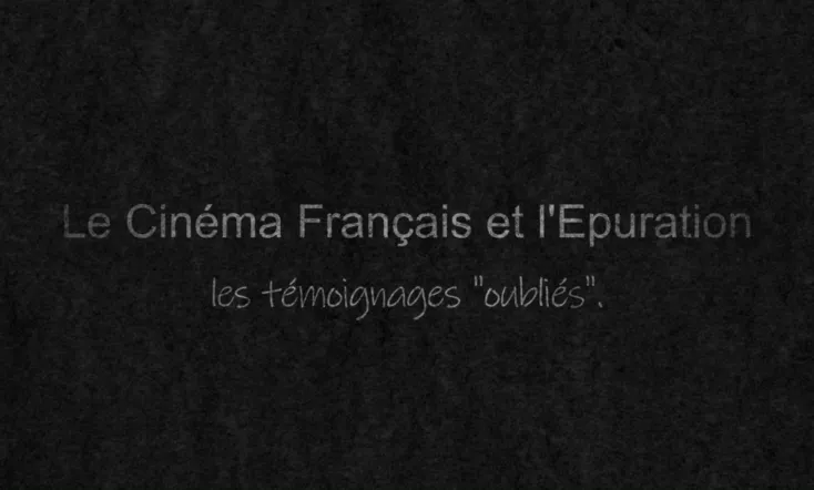 Le cinéma français et l'épuration