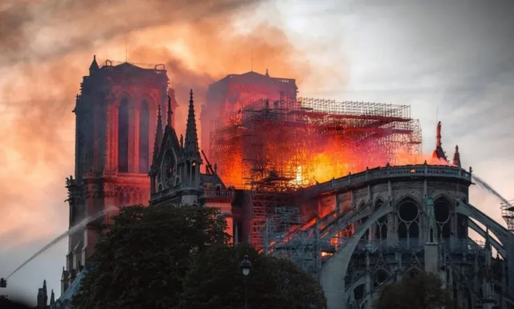 Notre-Dame on Fire