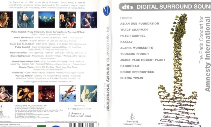 Paris Concert for Amnesty International