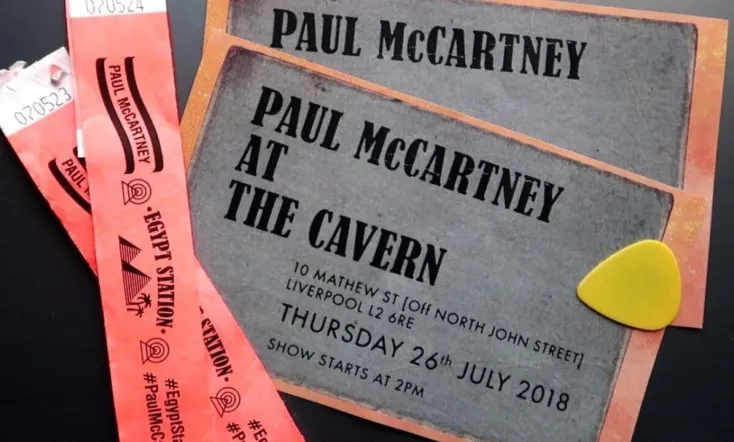 Paul McCartney at the Cavern Club