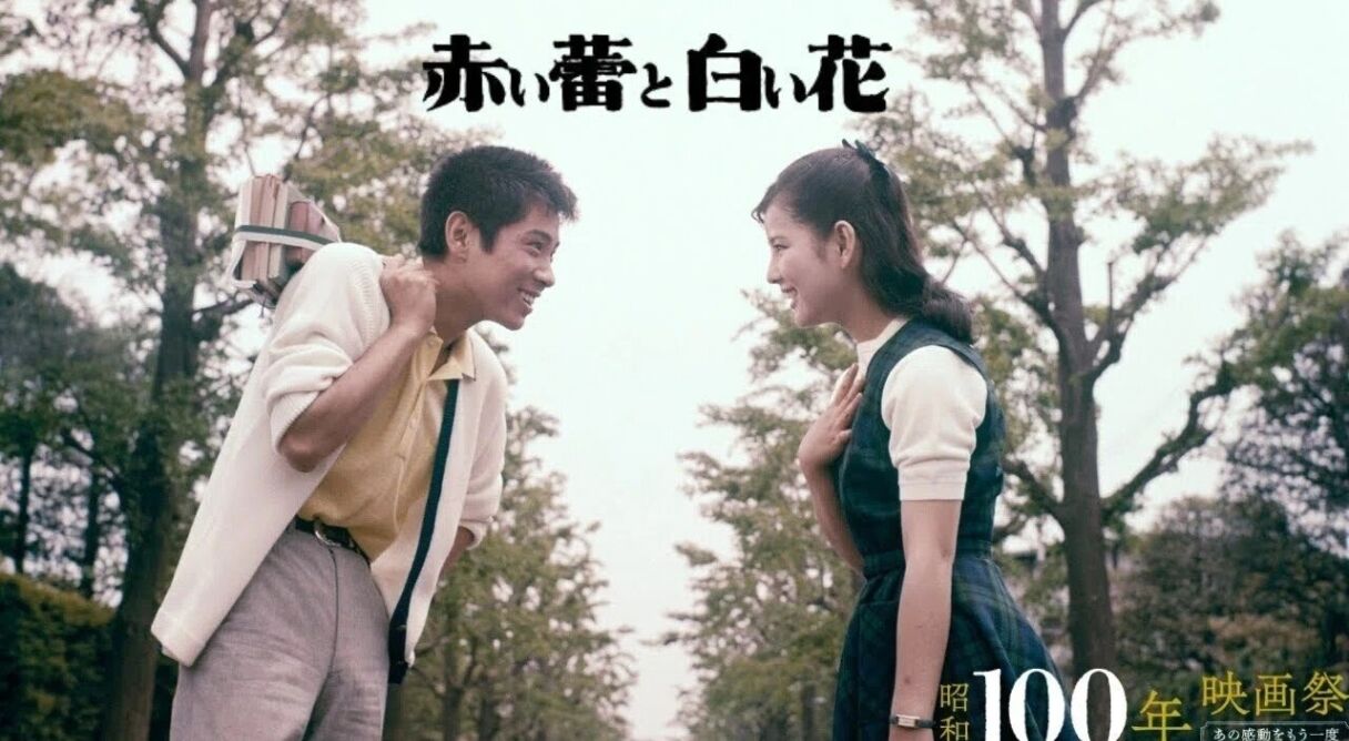 Red Bud and White Flower