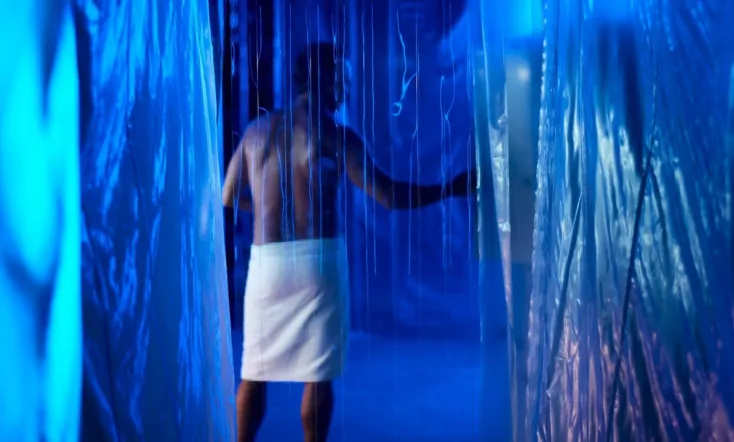 Sequin in a Blue Room