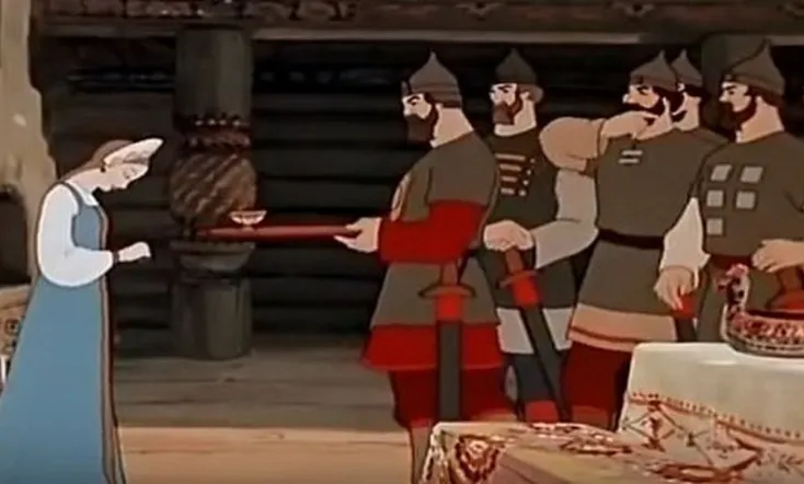 Skazka o spyashchei i tsarevne i semi bogatryakh