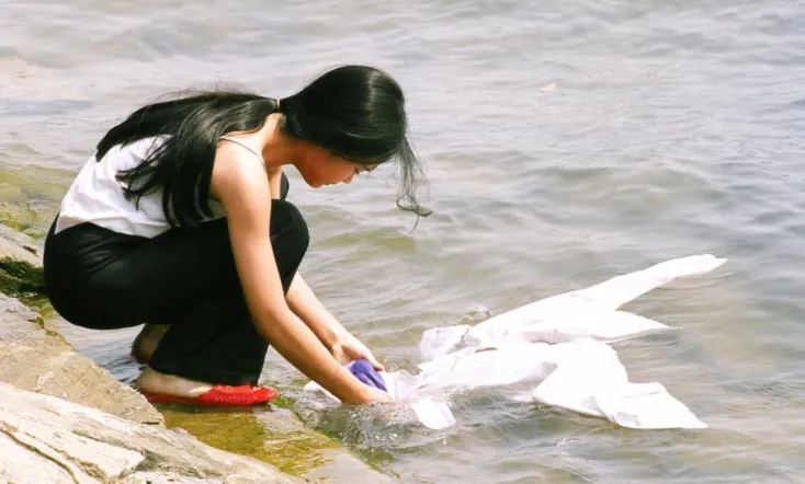 The White Silk Dress