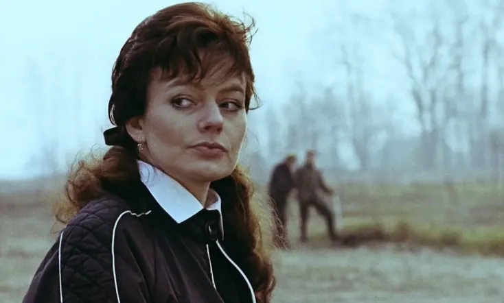 The Photo of a Woman with a Boar