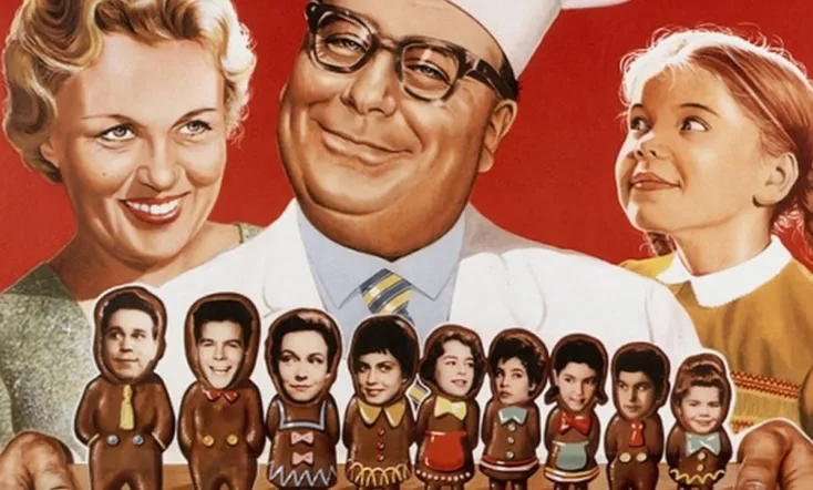 Vater, Mutter und neun Kinder