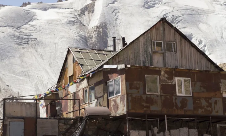 Woman and the Glacier