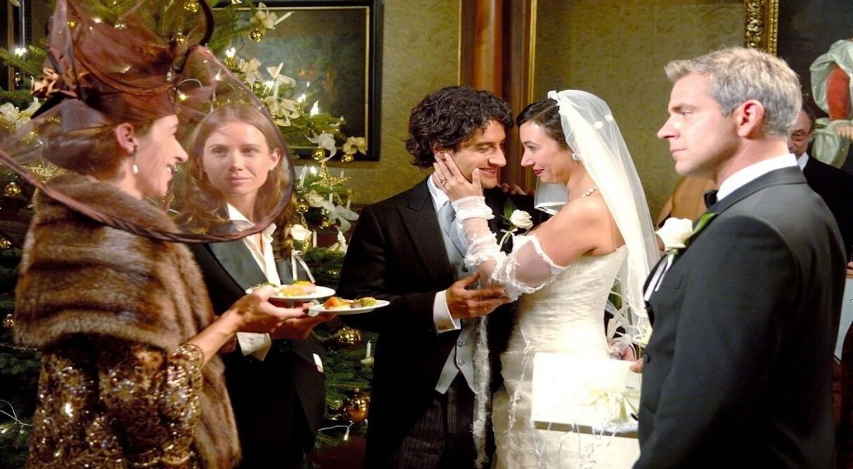 Zwei Weihnachtshunde