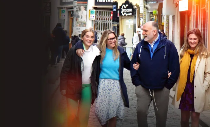José Andrés and Family in Spain