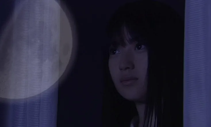 Looking Up at the Half-Moon